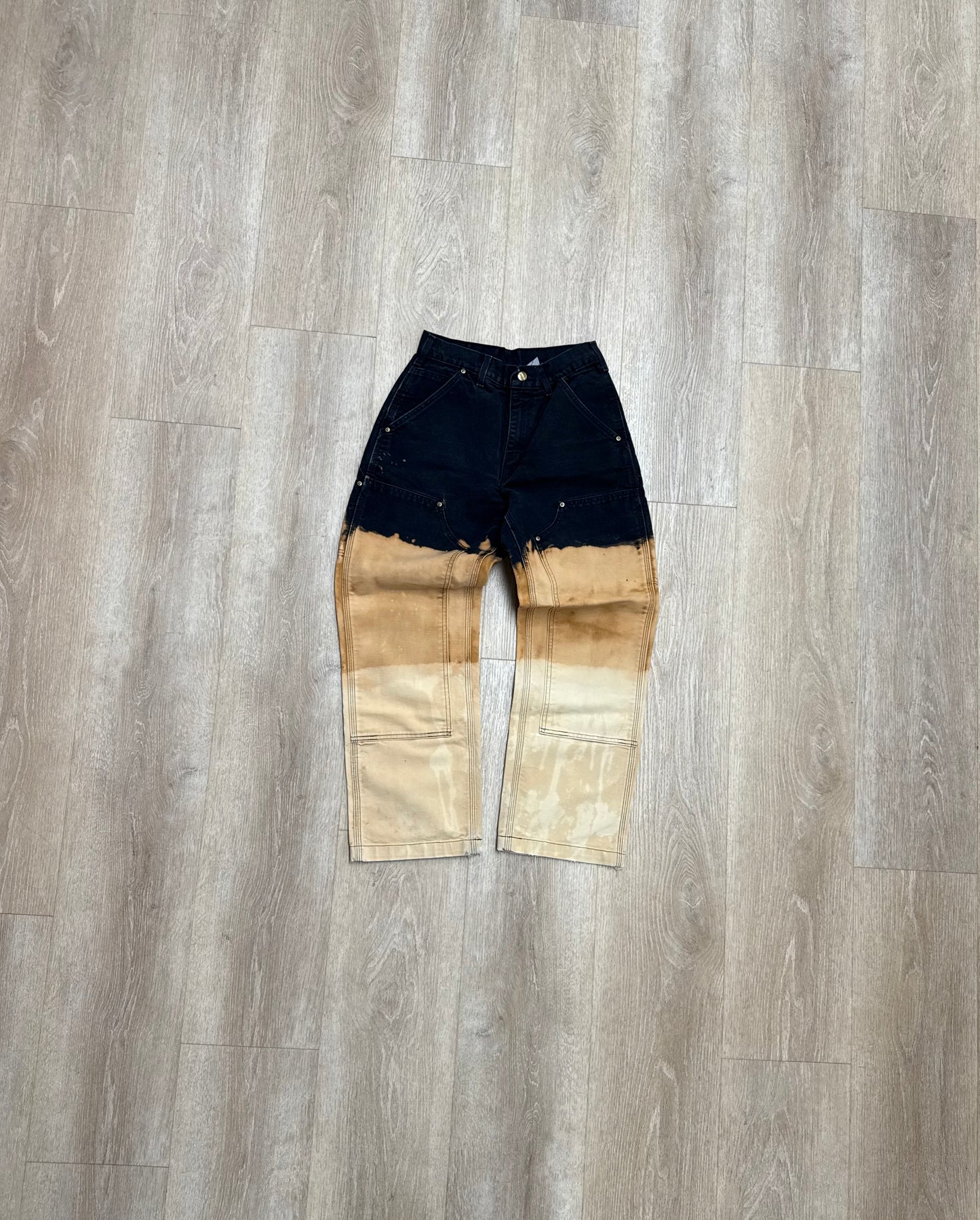 Faded and Dyed Carhartt Double Knee Pants - 26 x 27