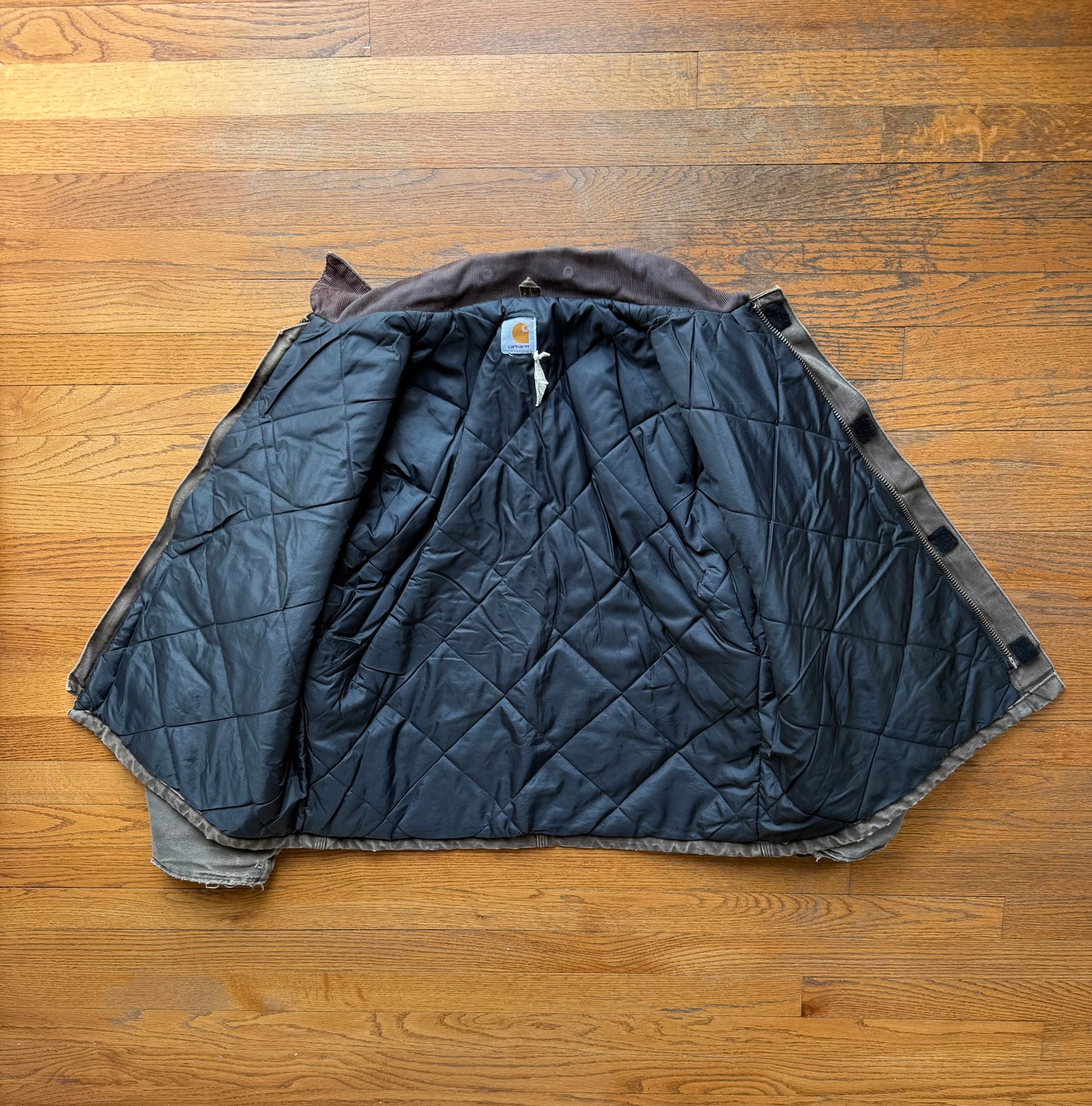 Faded n Distressed Chestnut Brown Carhartt Arctic Jacket - Boxy L-XL