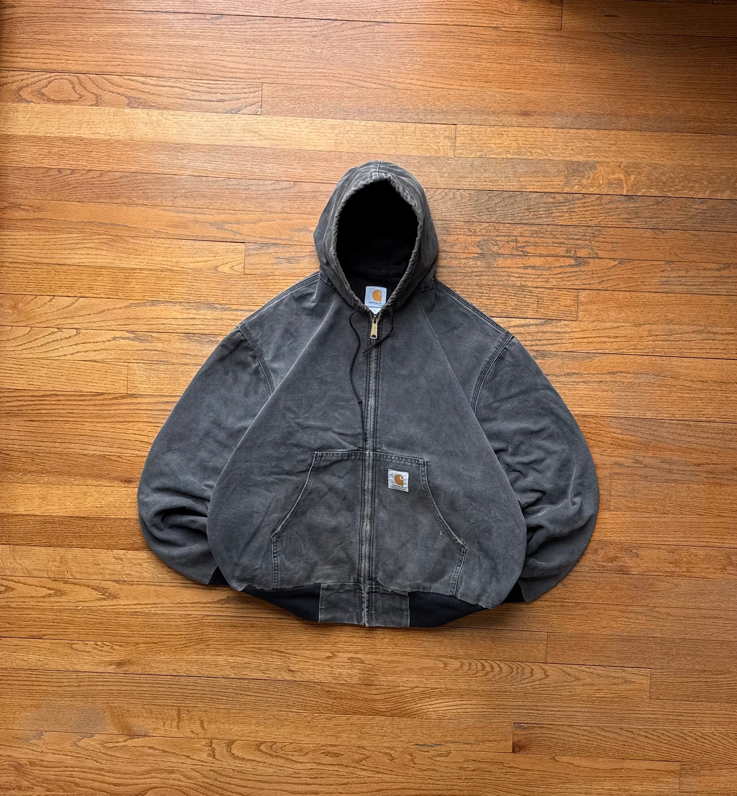 Faded Black Carhartt Active Jacket - Large