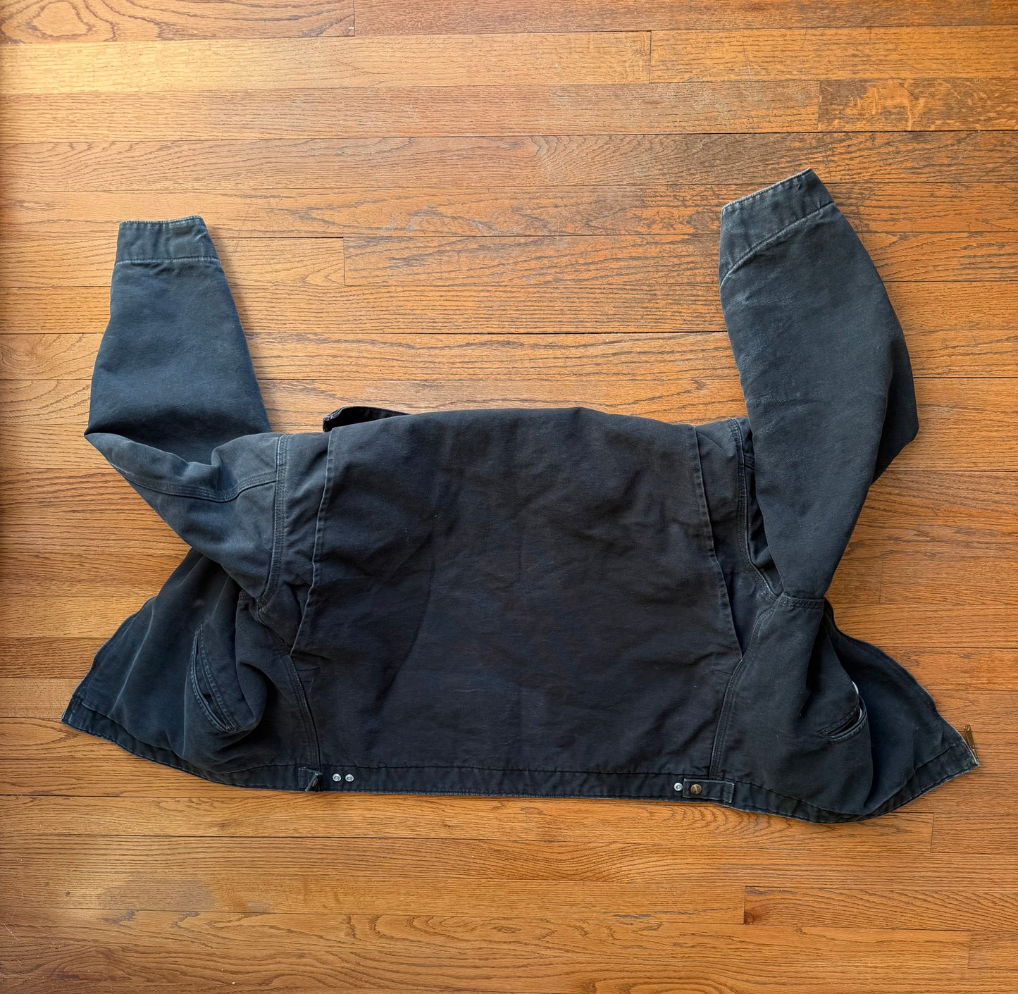 Faded Black Carhartt Detroit Jacket - XL