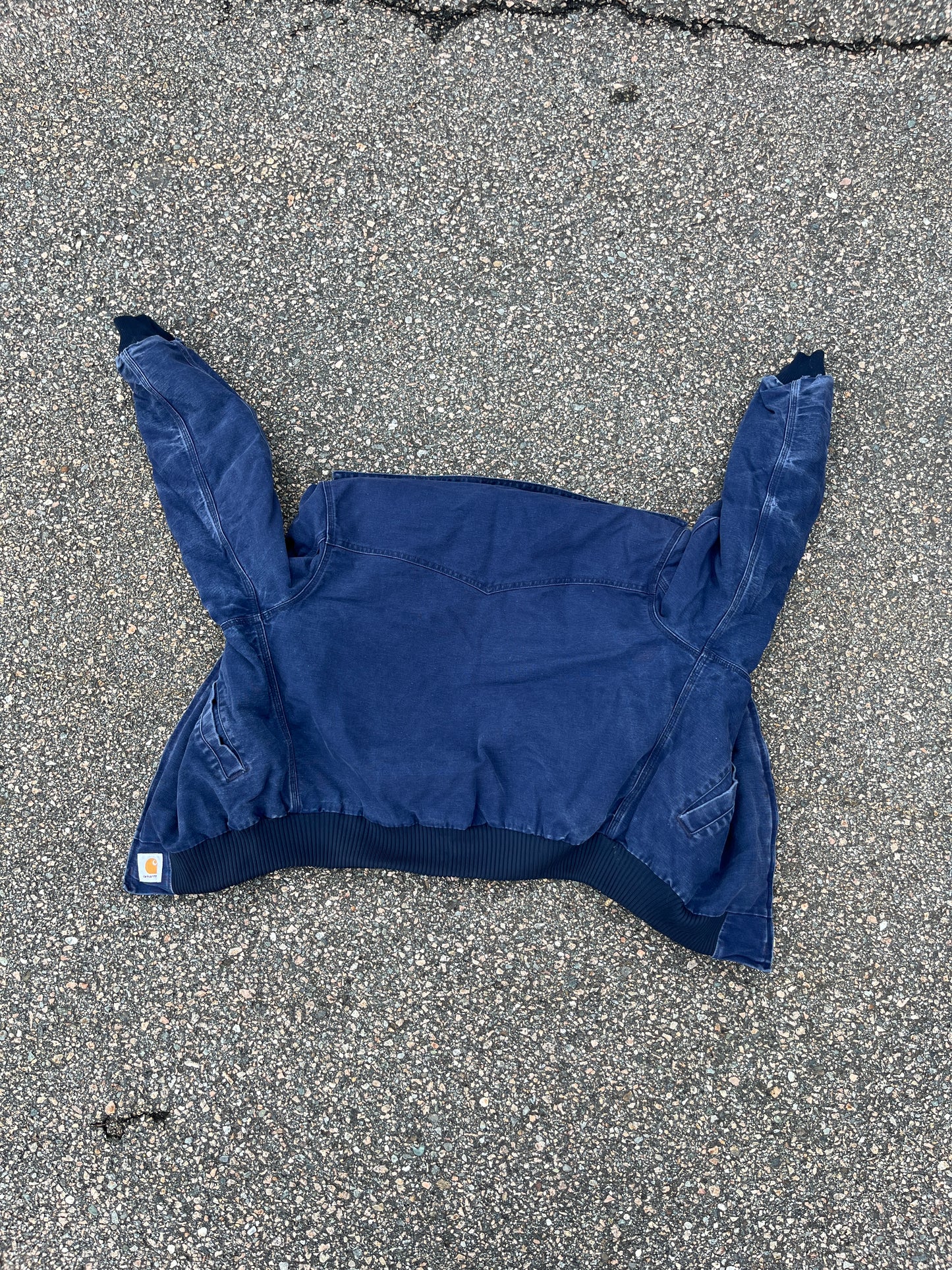 Faded Navy Blue Carhartt Santa Fe Jacket - Large