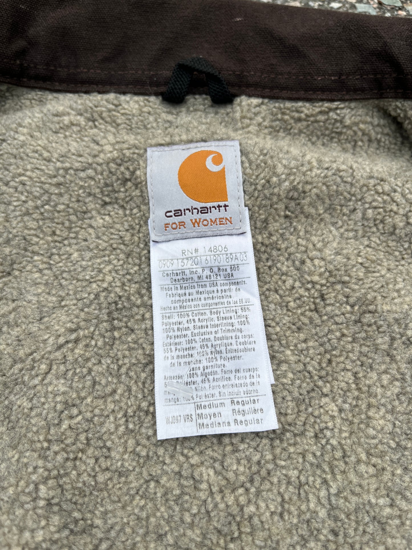 褪色复古玫瑰 Carhartt 底特律夹克 - 小码