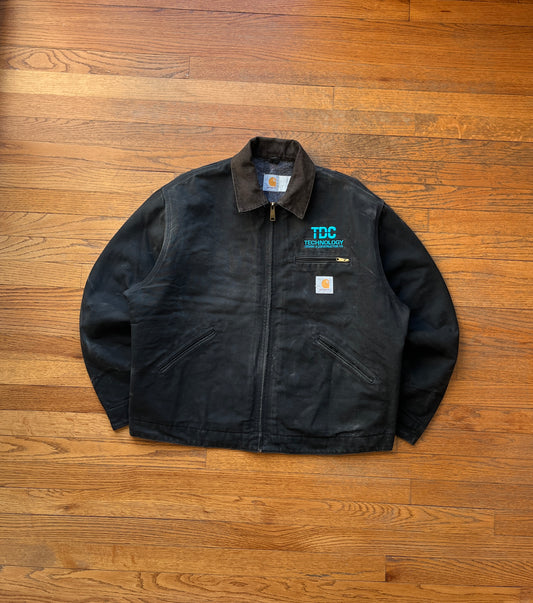 Faded Black Carhartt Detroit Jacket - XL