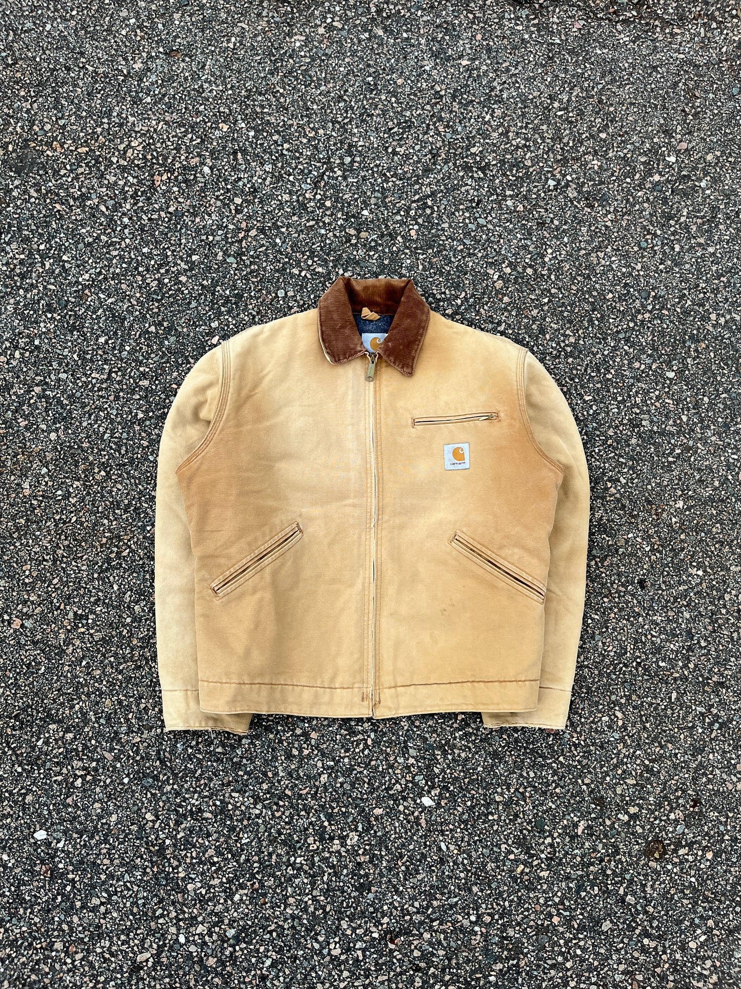 褪色棕褐色 Carhartt 底特律夹克 - 中号