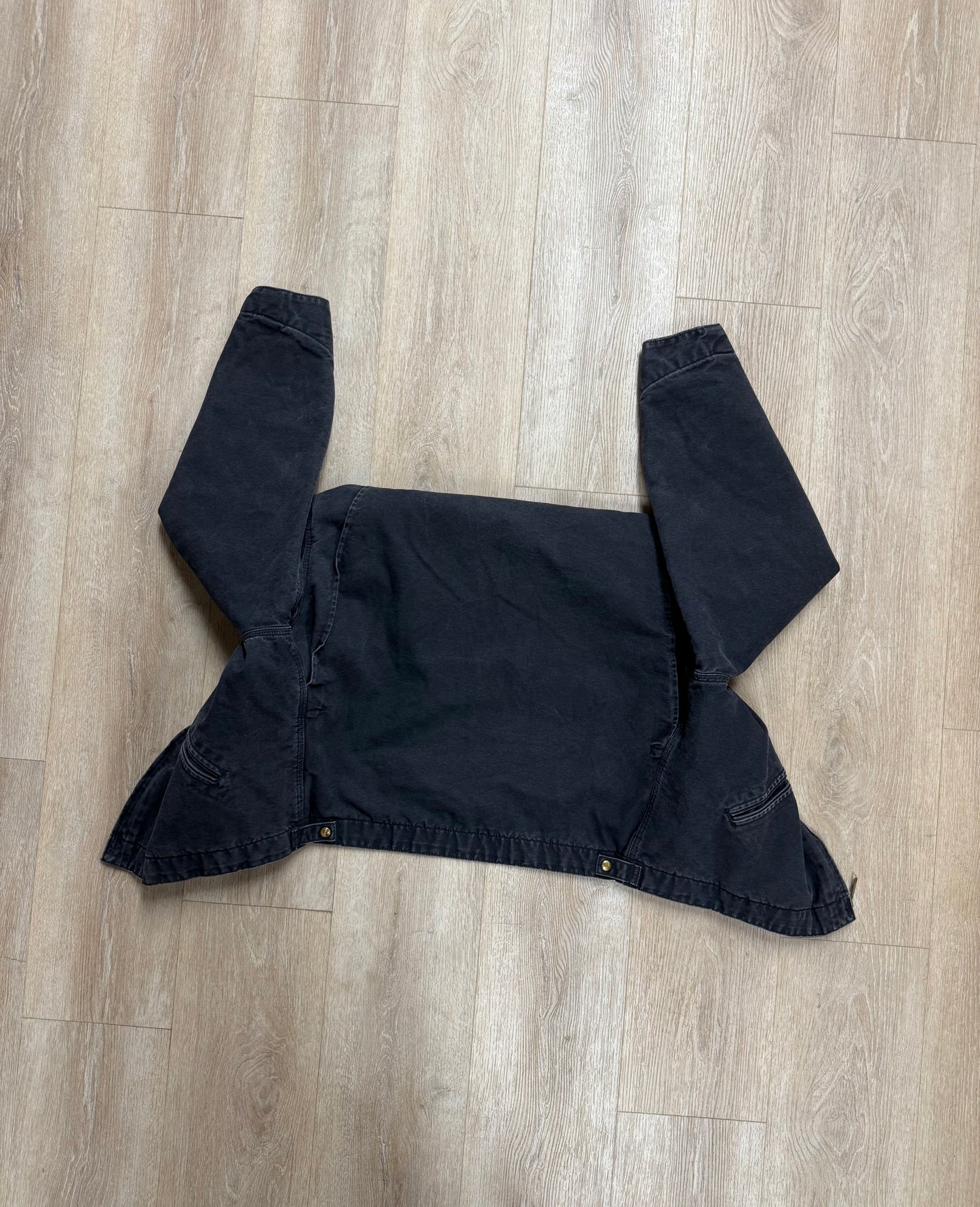 Faded Black Carhartt Detroit Jacket - Boxy L-XL