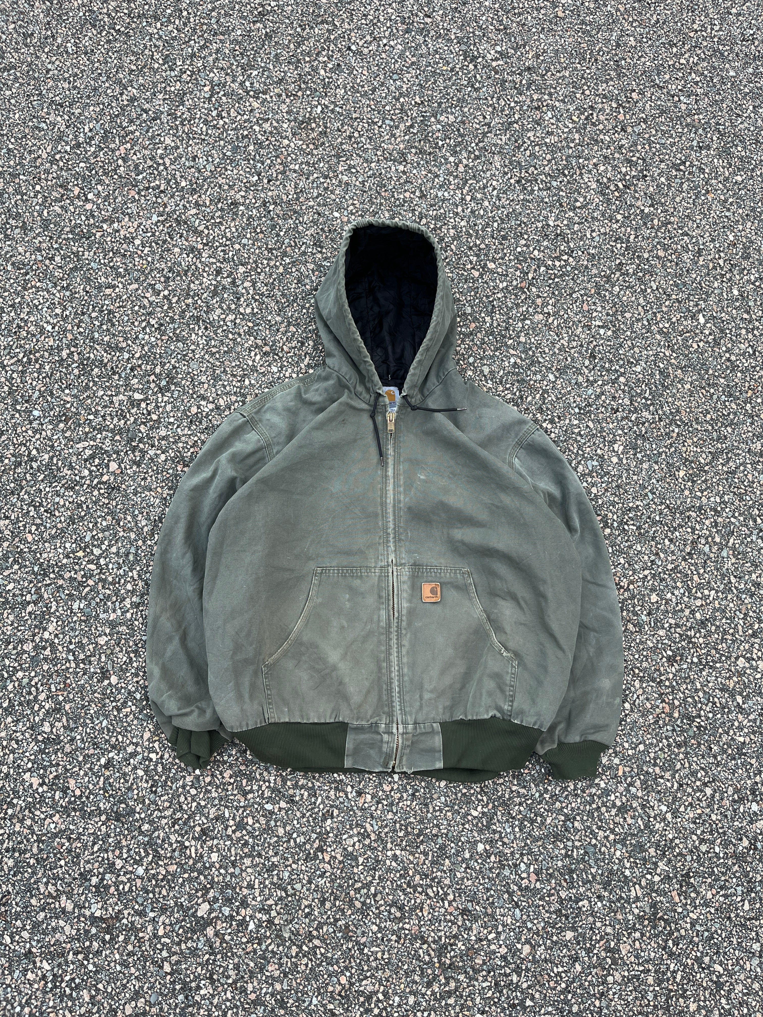 Olive green 2024 carhartt jacket