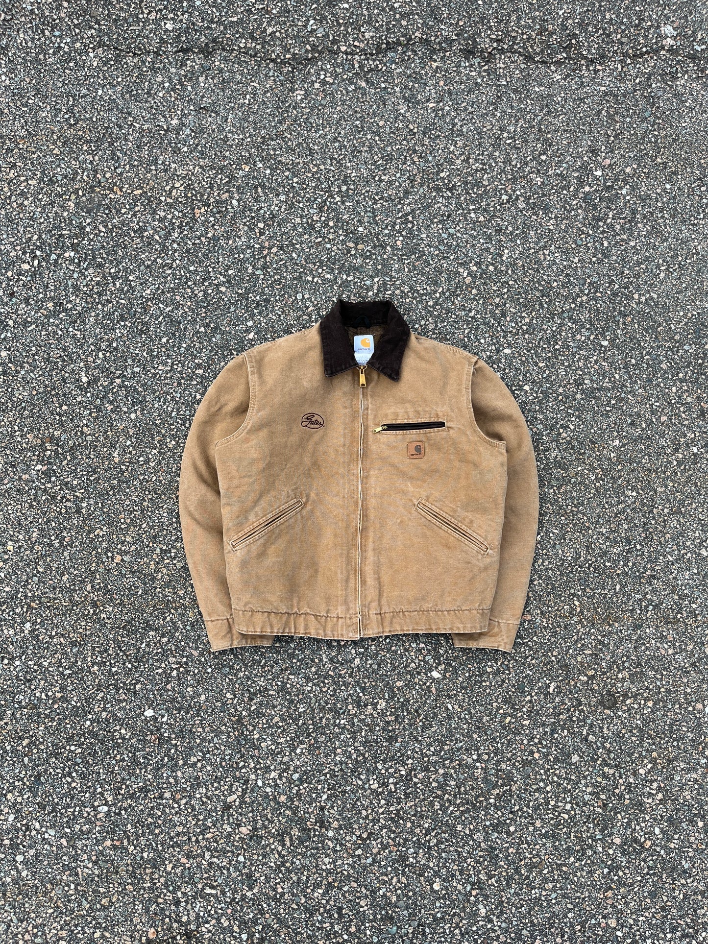 褪色棕色 Carhartt 底特律夹克 - 中号