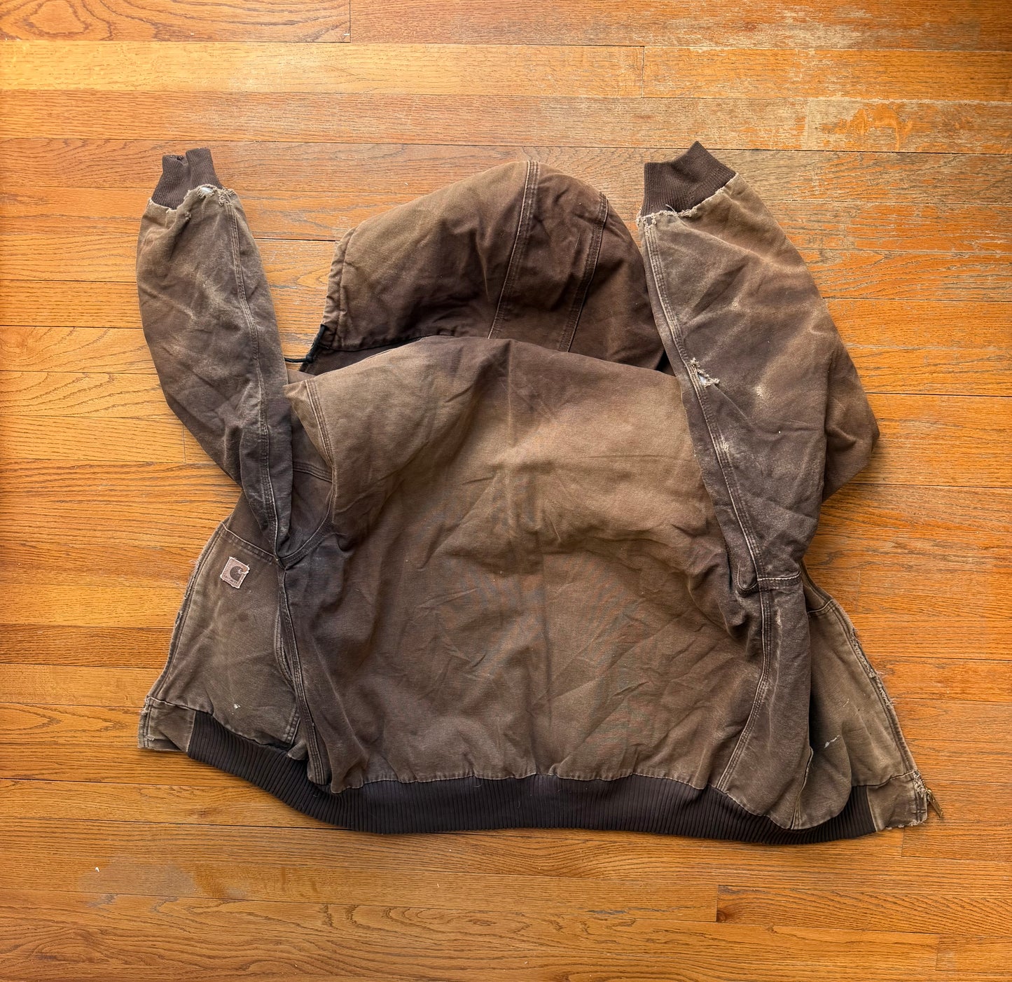 Faded Brown Carhartt Active Jacket - Large