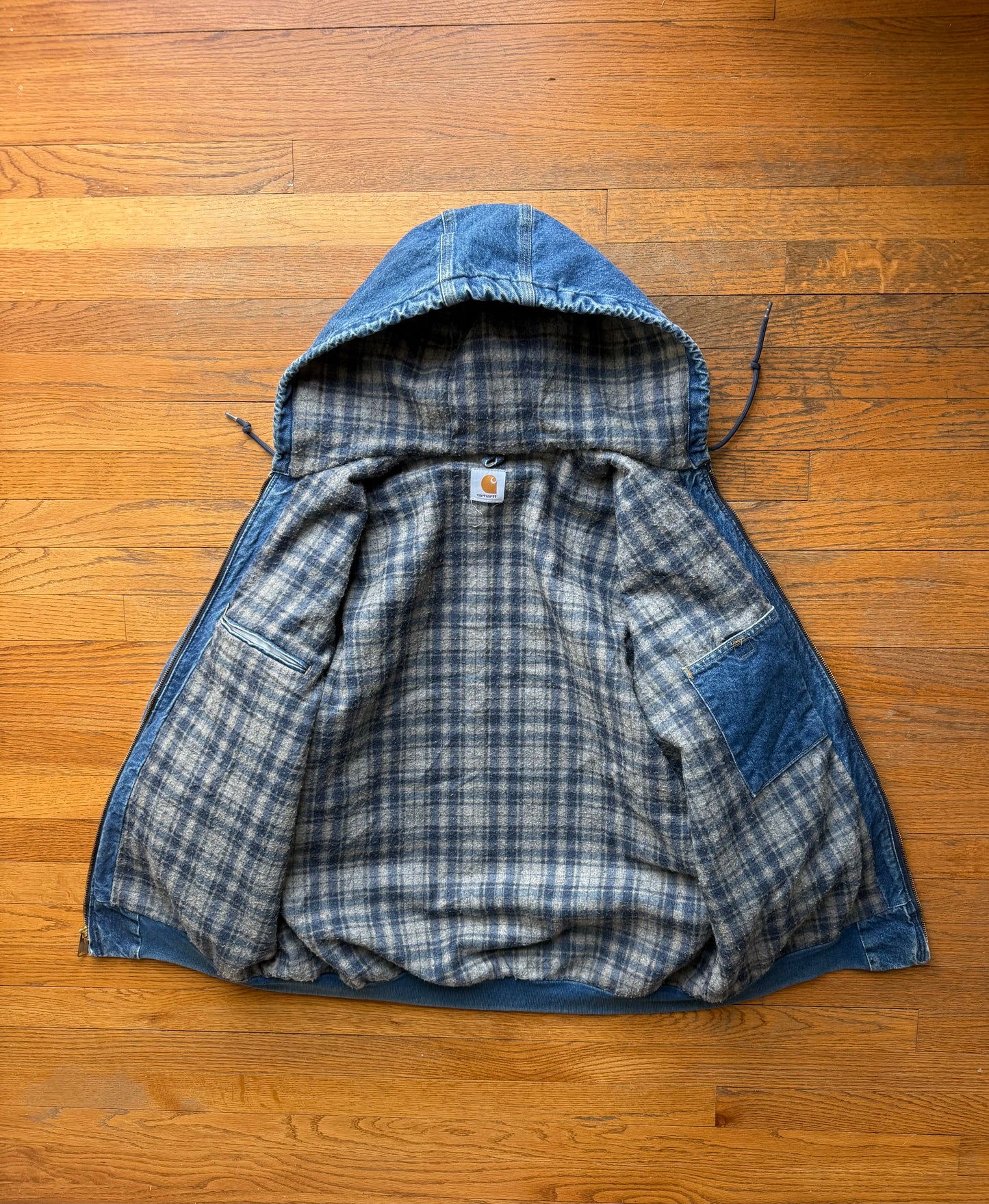 Faded Denim Carhartt Active Jacket - Large