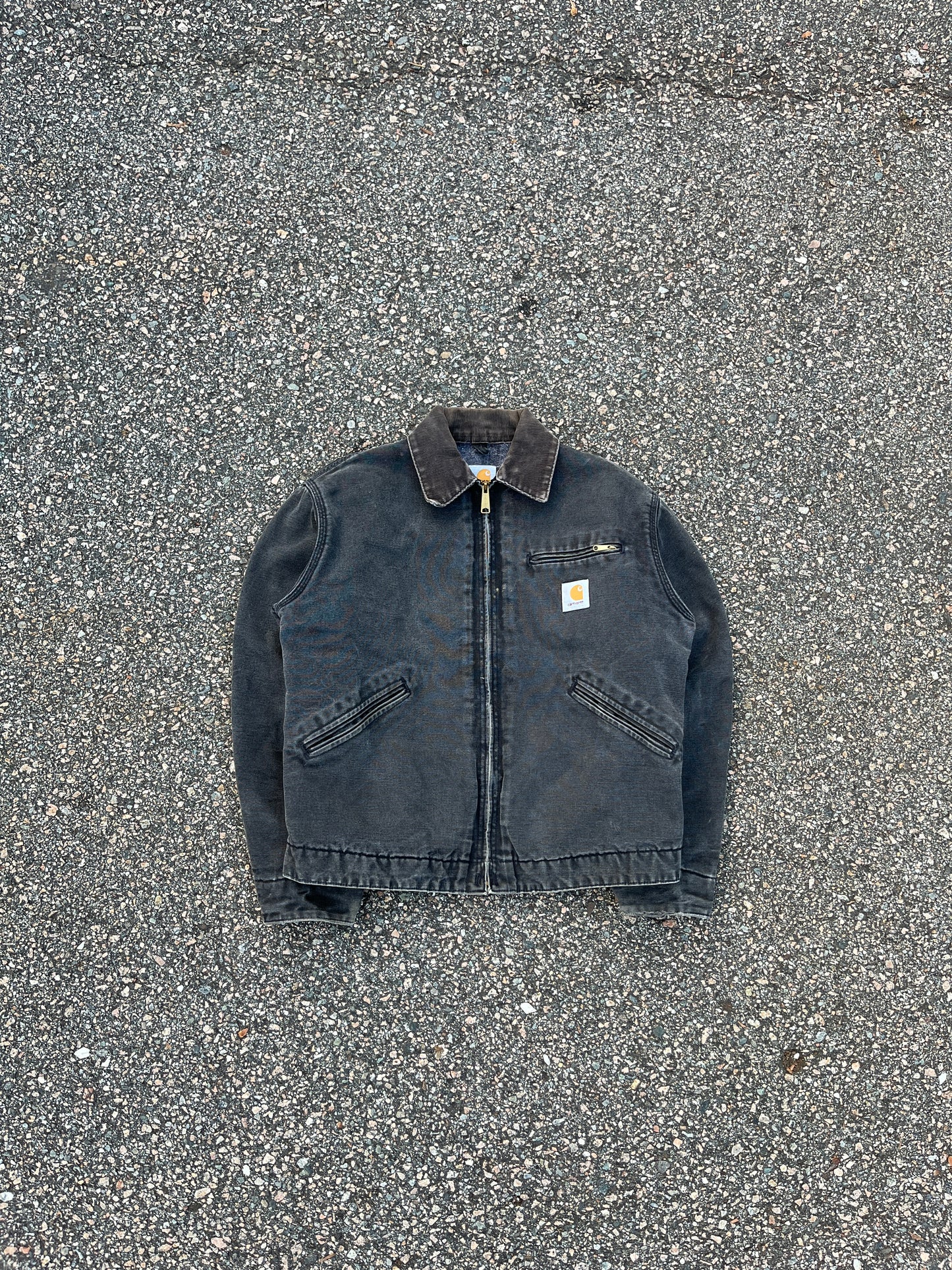 Faded Stone Black Carhartt Detroit Jacket - Medium