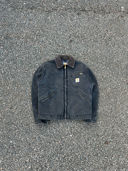 褪色石黑色 Carhartt 底特律夹克 - 中号