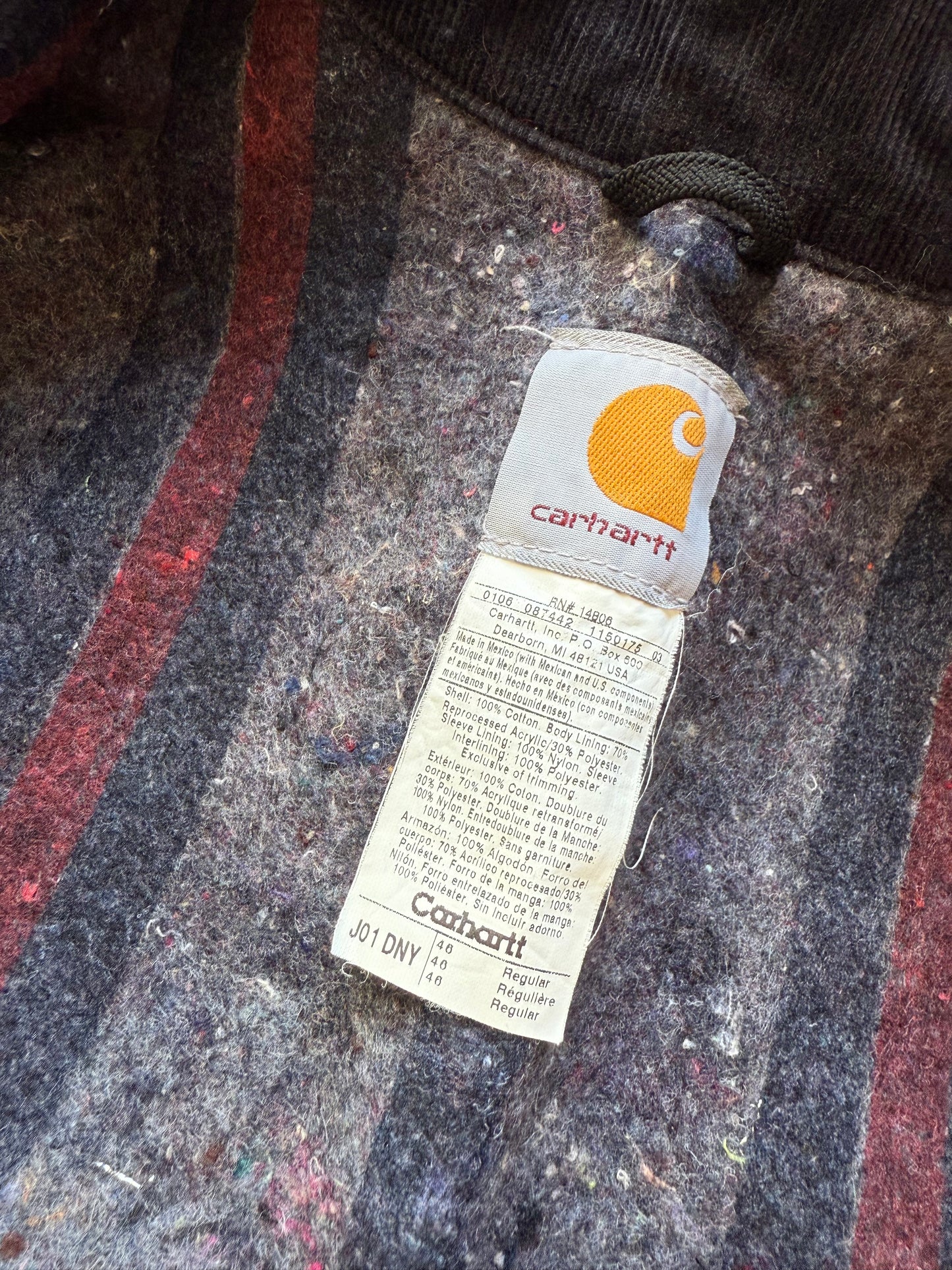 Faded Dark Navy Carhartt Detroit Jacket - Large