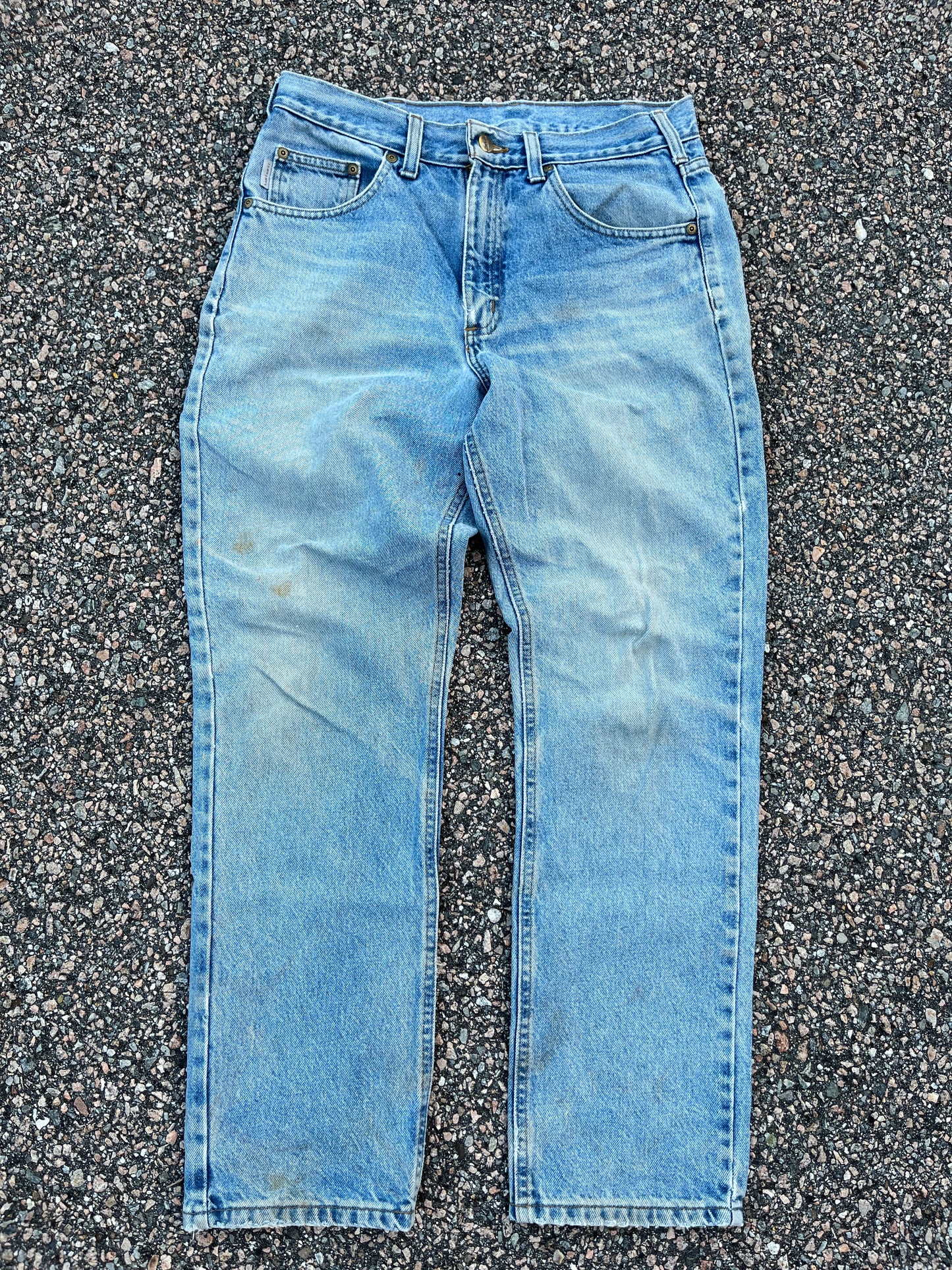 Faded Denim Carhartt Carpenter Pants - 31 x 29