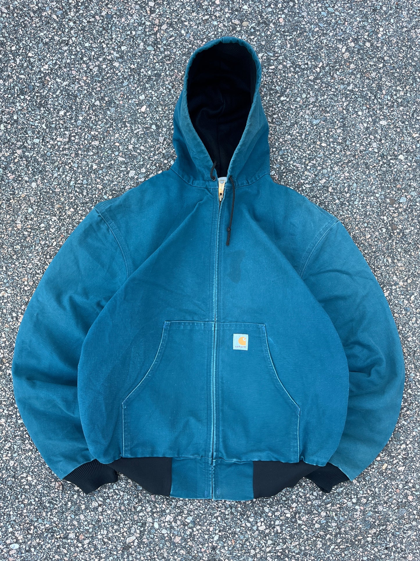 褪色水蓝色 Carhartt 运动夹克 - 中号