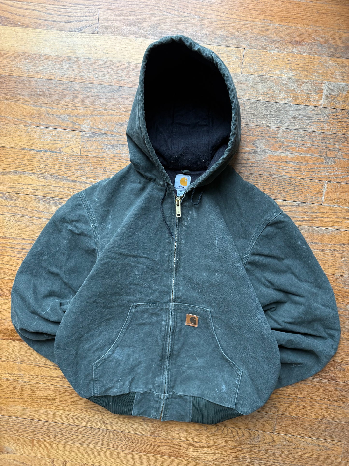 Faded Olive Green Carhartt Active Jacket - Medium