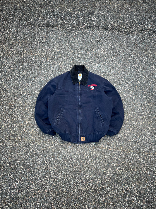 Faded Midnight Blue Carhartt Santa Fe Jacket - Large