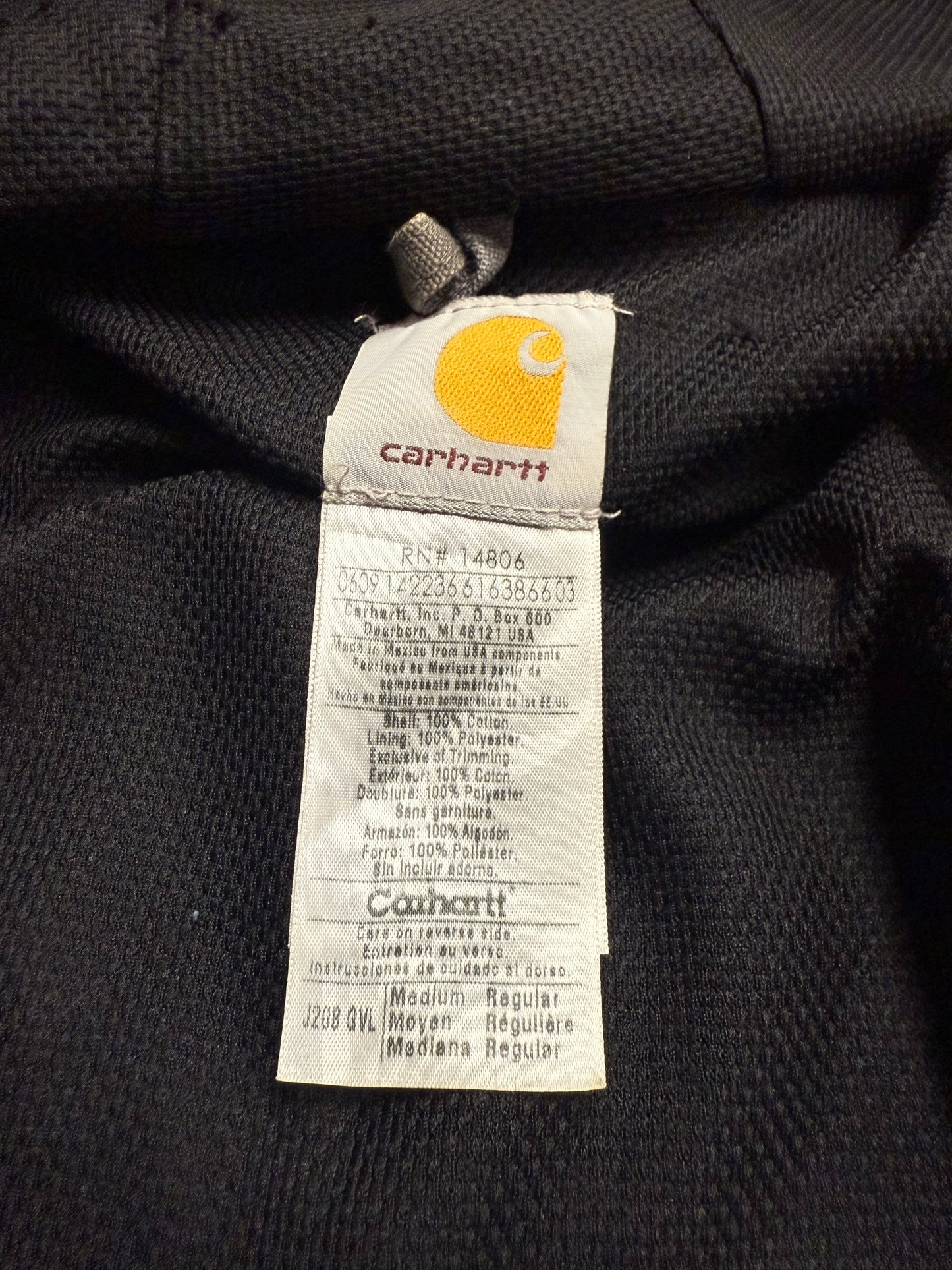 Faded Gravel Grey Carhartt Active Jacket - Medium