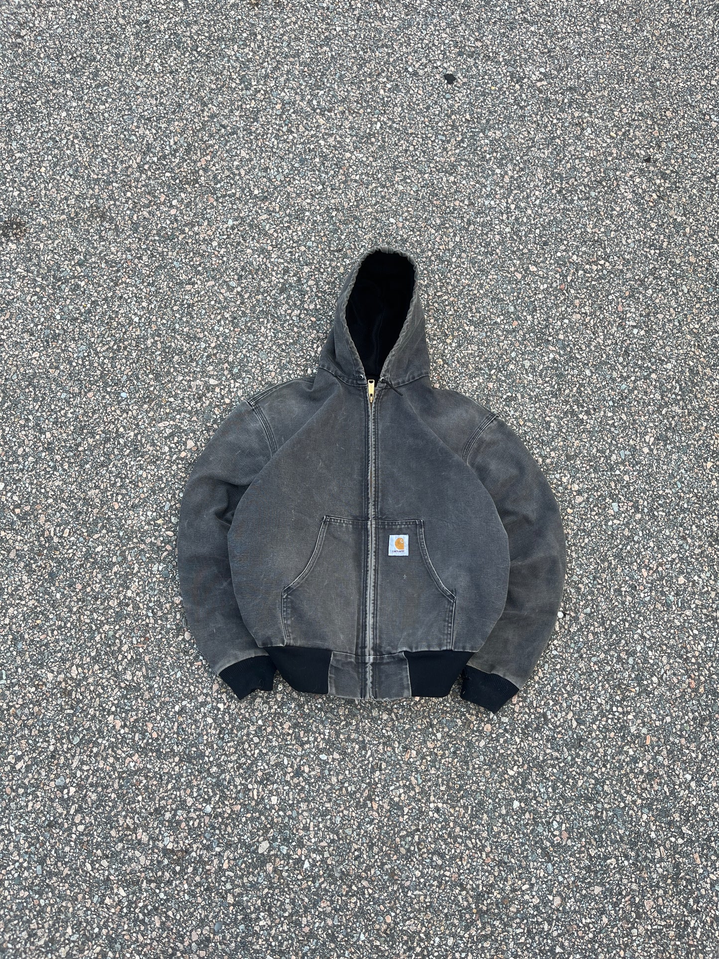 褪色黑色 Carhartt Active 夹克 - 中号