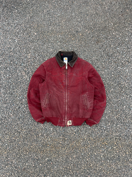 Faded Brick Red Carhartt Santa Fe Jacket - Medium