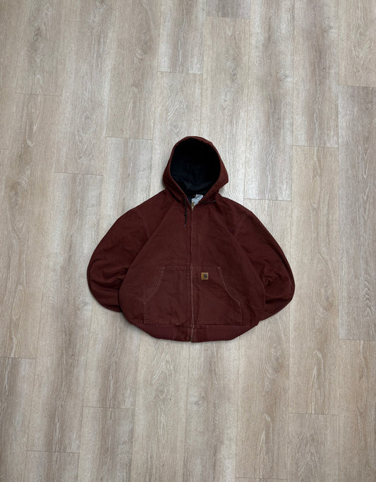Faded Clay Red Carhartt Active Jacket - XL