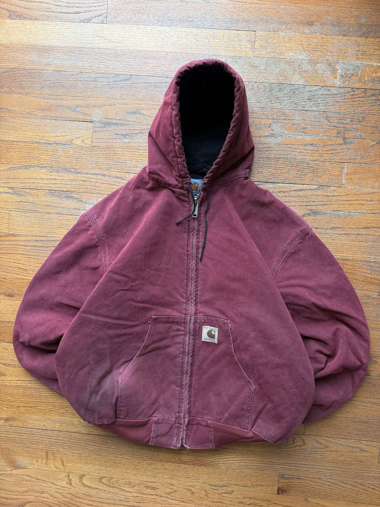 Faded Crimson Red Carhartt Active Jacket - Boxy XL