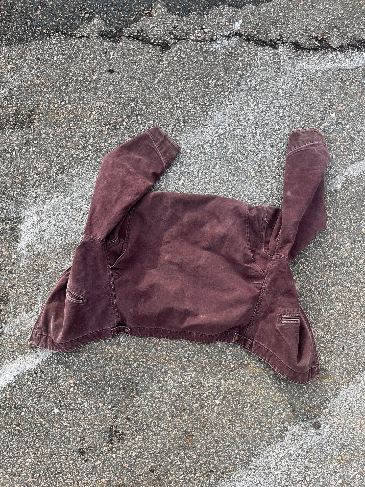 Faded Burgundy Carhartt Detroit Jacket - Boxy Medium