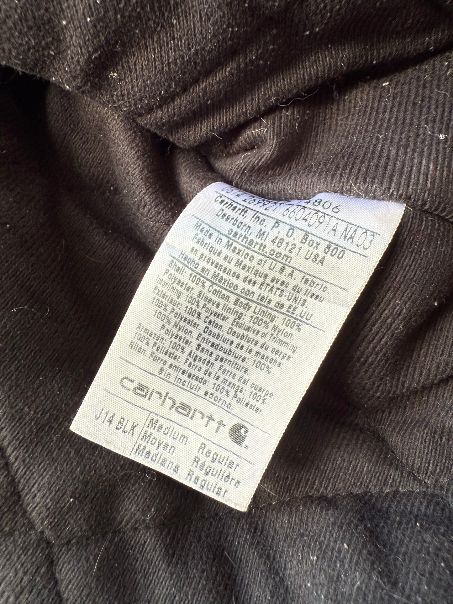 Faded Black Carhartt Santa Fe Jacket - Medium