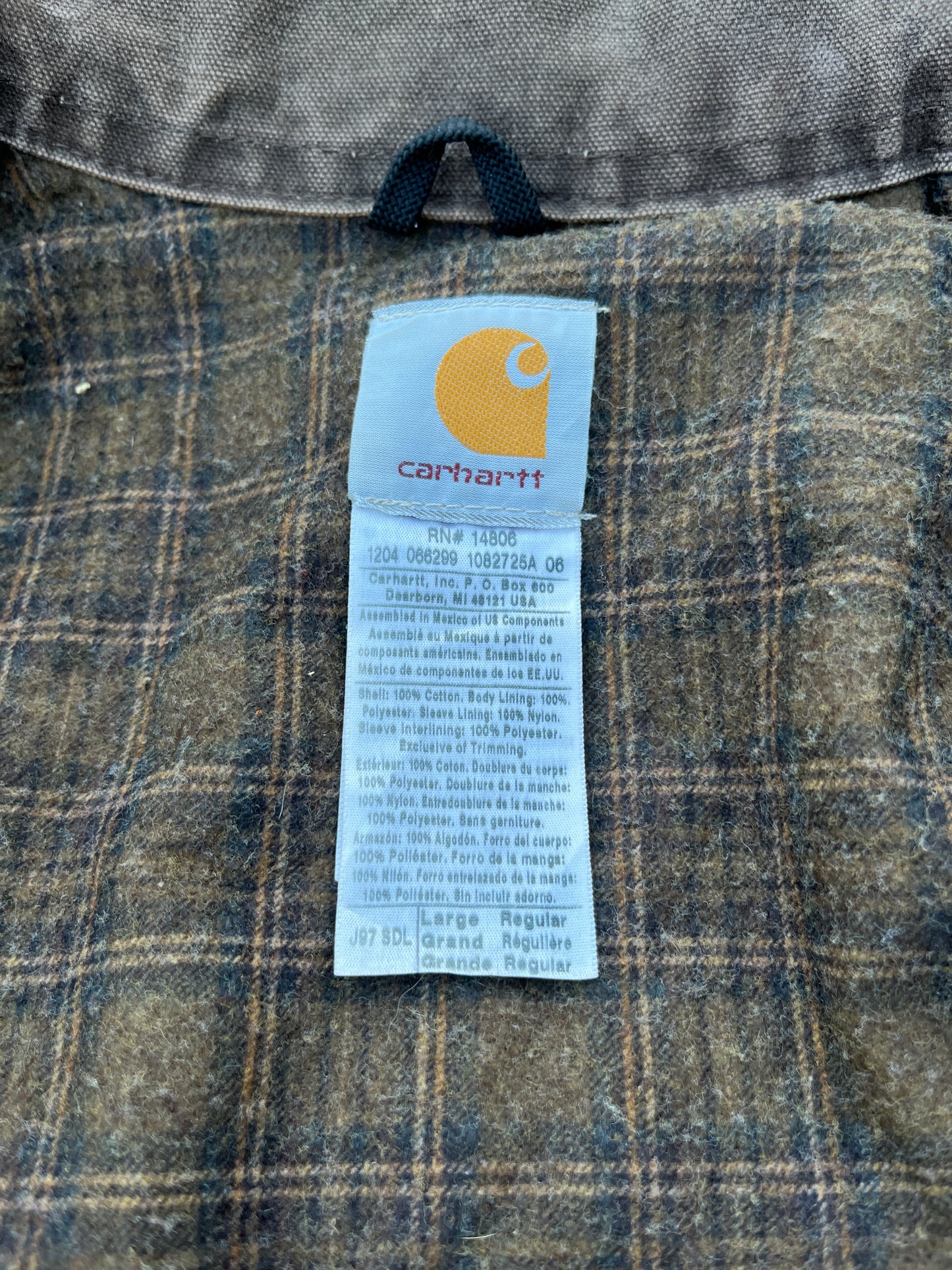 Faded Saddle Brown Carhartt Detroit Jacket - Boxy M-L