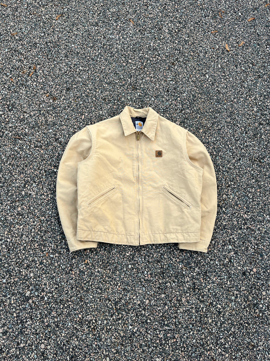 Faded Cream Carhartt Detroit Jacket - Boxy Medium