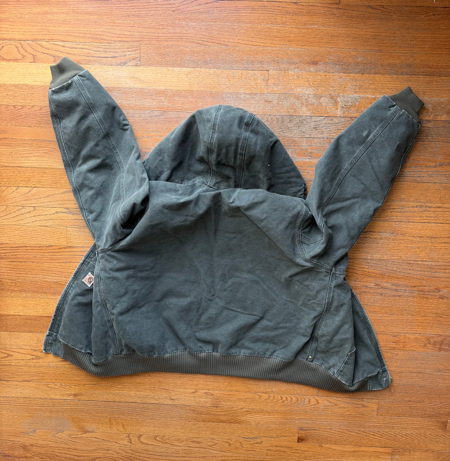 Faded Olive Green Carhartt Active Jacket - Large