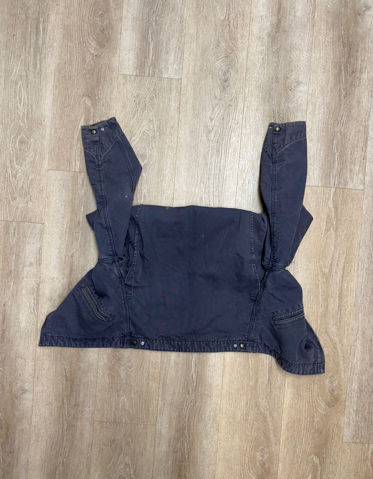 Faded Petrol Blue Carhartt Detroit Jacket - Medium
