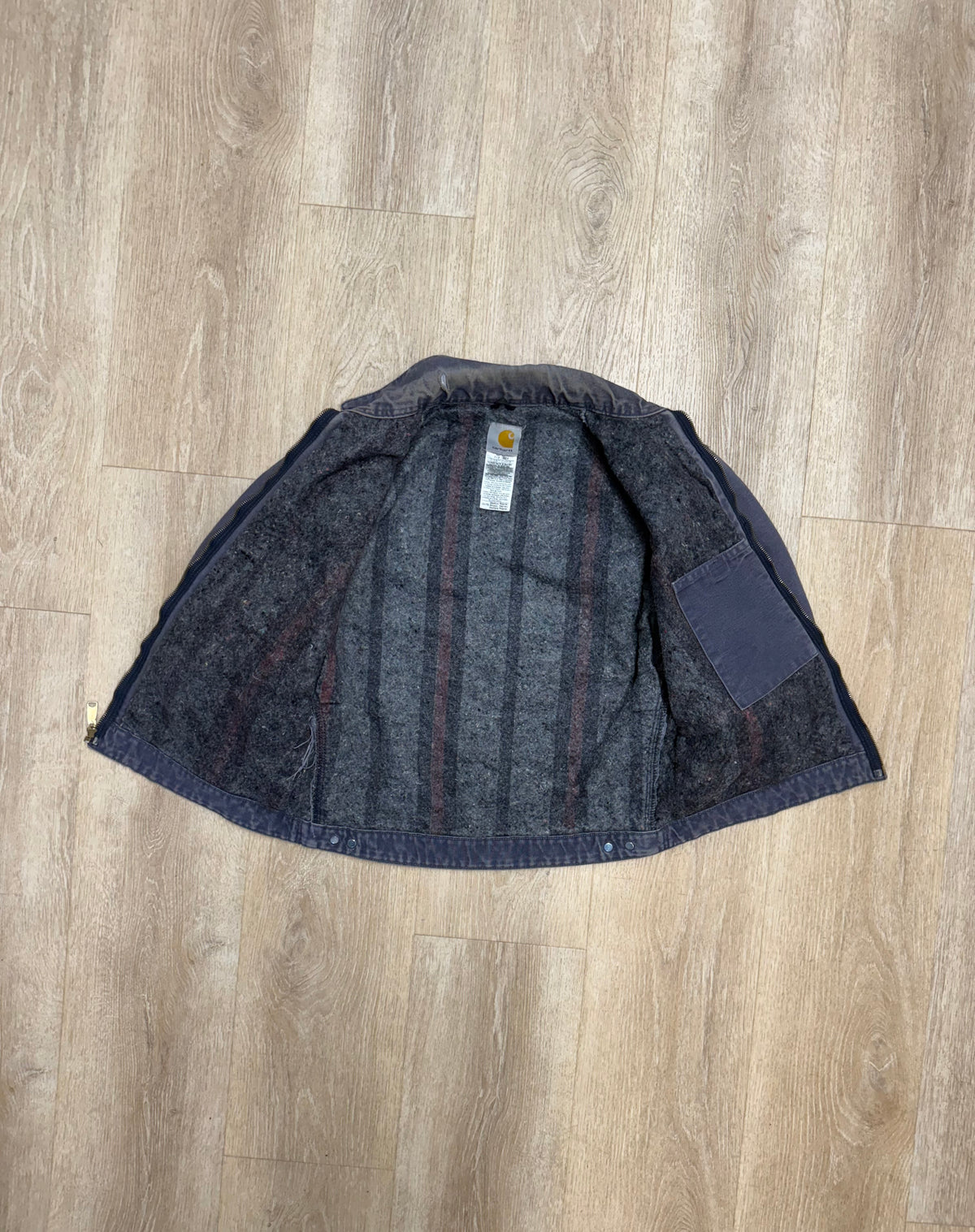 Faded Petrol Blue Carhartt Detroit Jacket - Medium