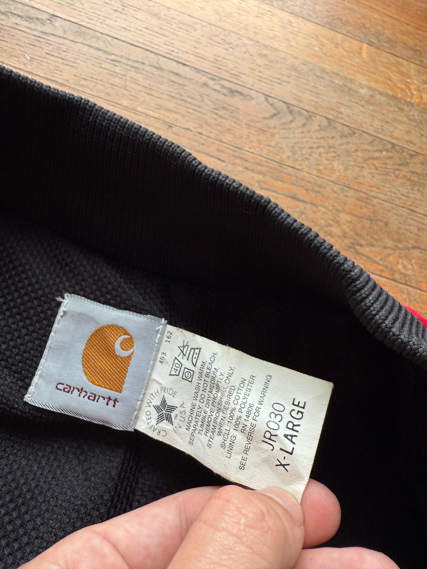 Faded Strawberry Red Southwest Aztec Carhartt Santa Fe Jacket - Large