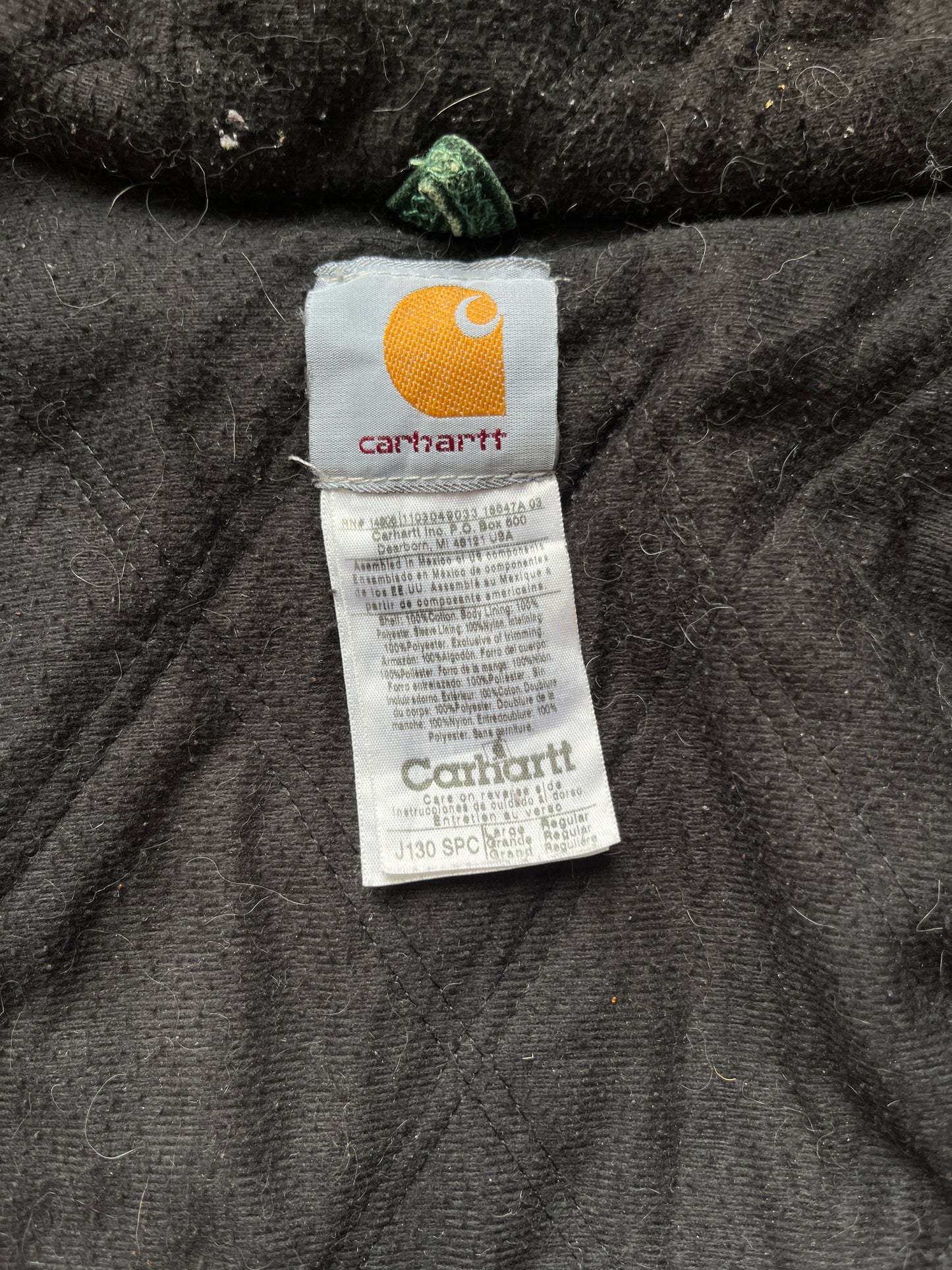 褪色云杉绿色 Carhartt 运动夹克 - 大号