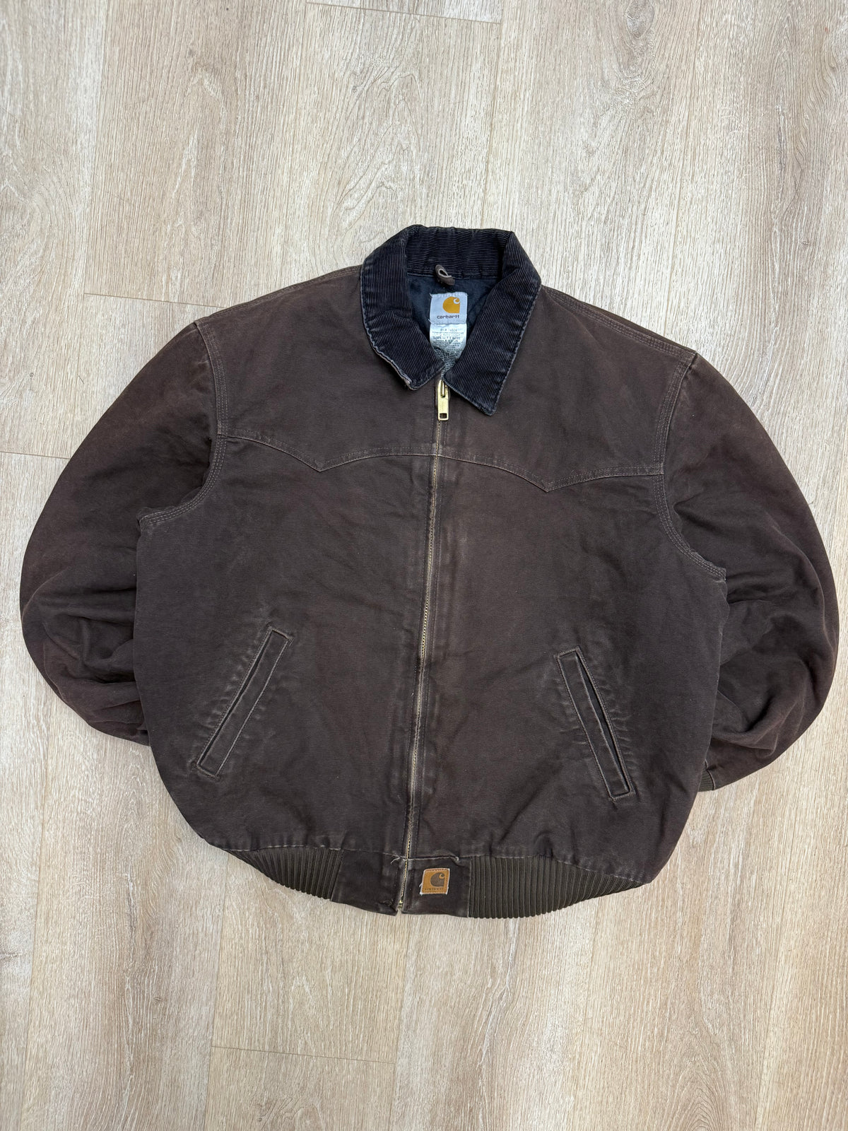 Faded Brown Carhartt Santa Fe Jacket - XL