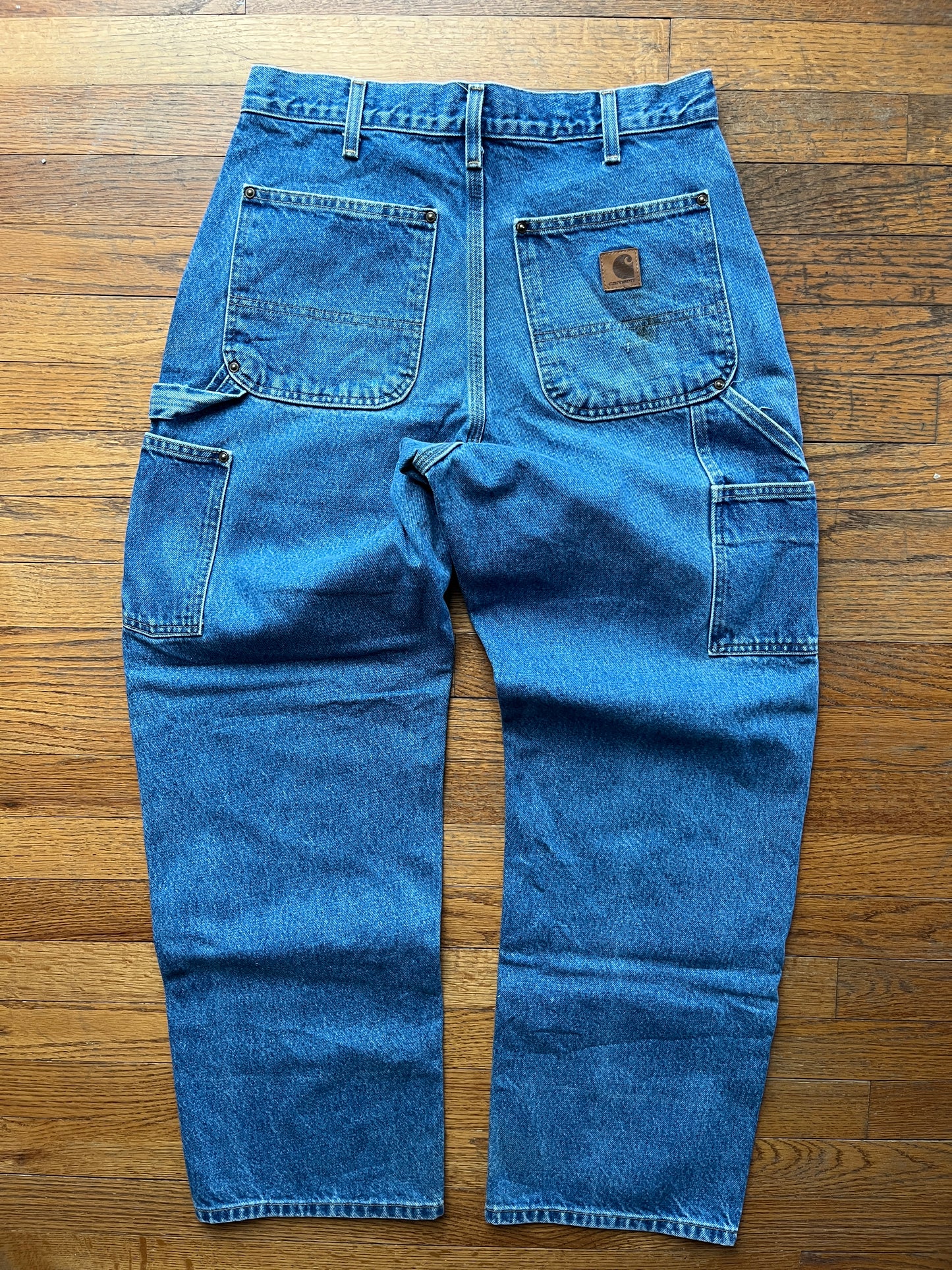 Faded Denim Carhartt Double Knee Pants - 31 x 29.5