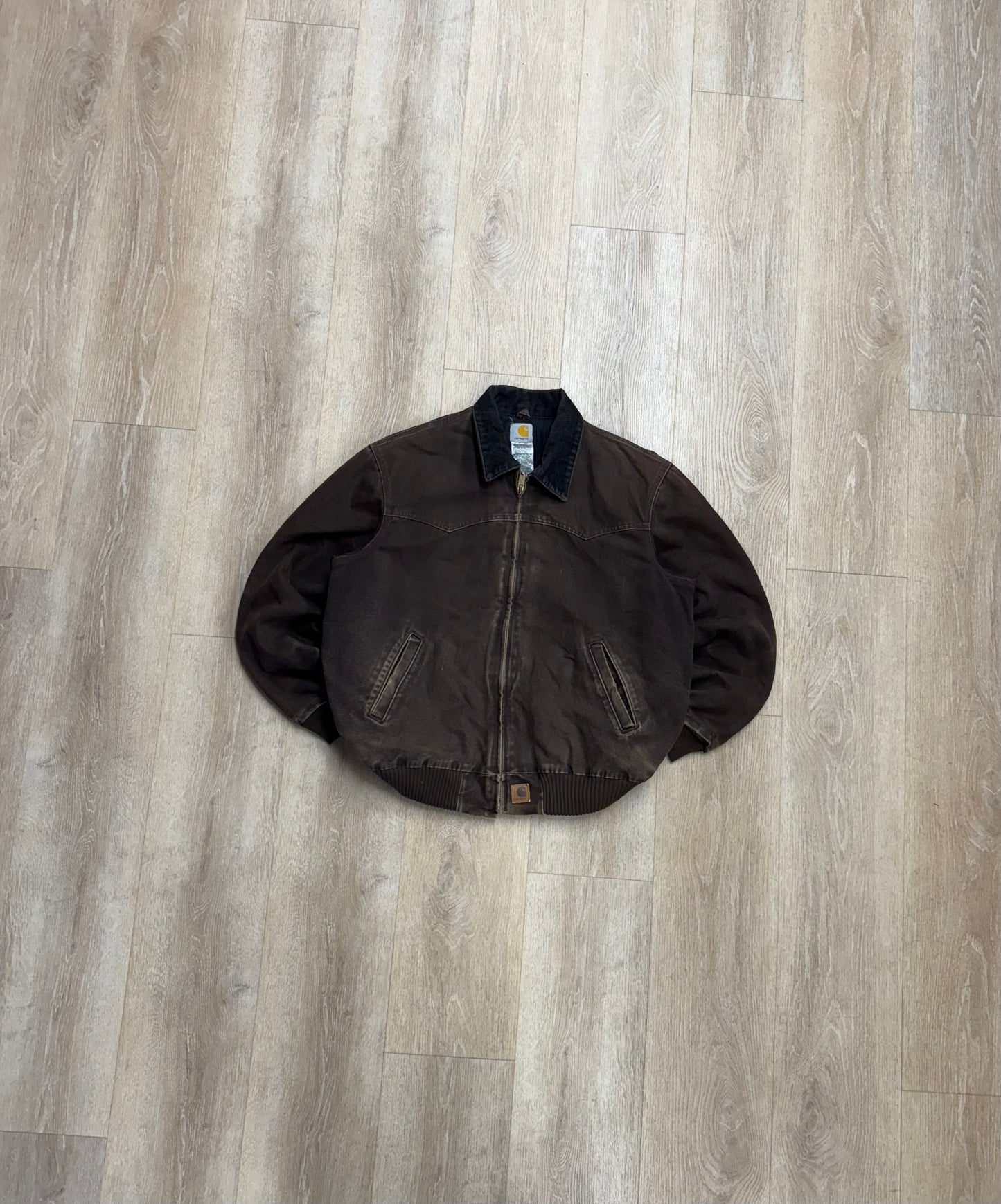 Faded Brown Carhartt Santa Fe Jacket - XL
