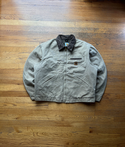 Faded Saddle Brown Carhartt Detroit Jacket - Boxy L-XL