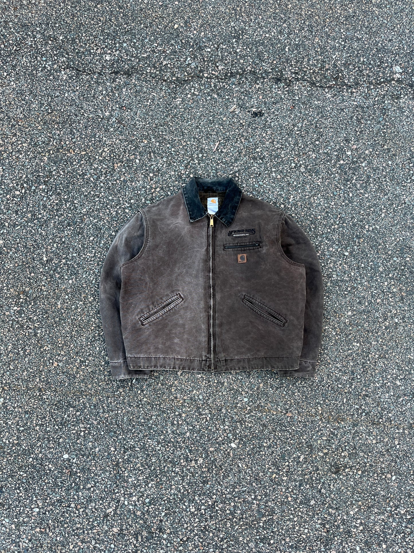 Faded Chestnut Brown Carhartt Detroit Jacket - Large