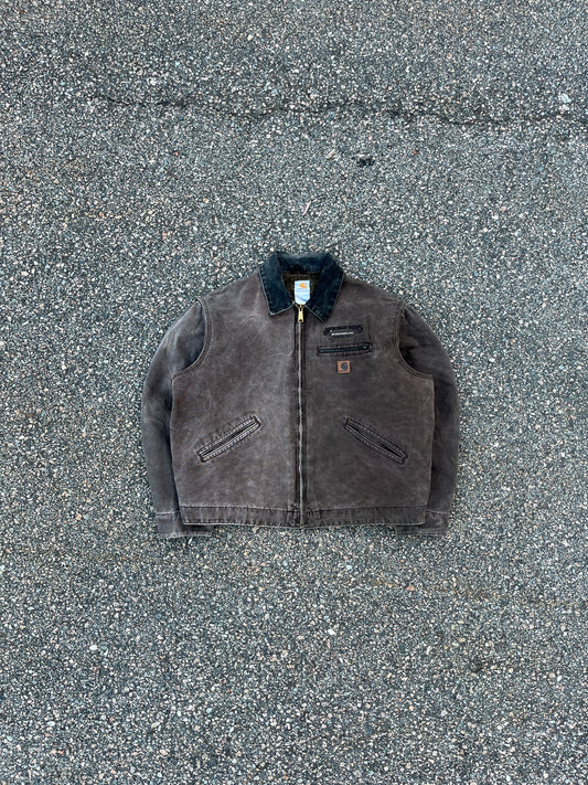 Faded Chestnut Brown Carhartt Detroit Jacket - Boxy Large