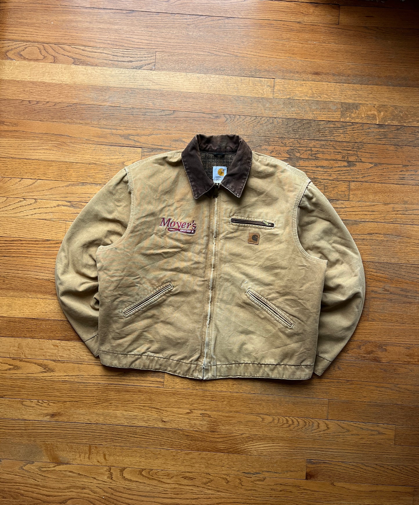 Faded Camel Brown Carhartt Detroit Jacket - Large