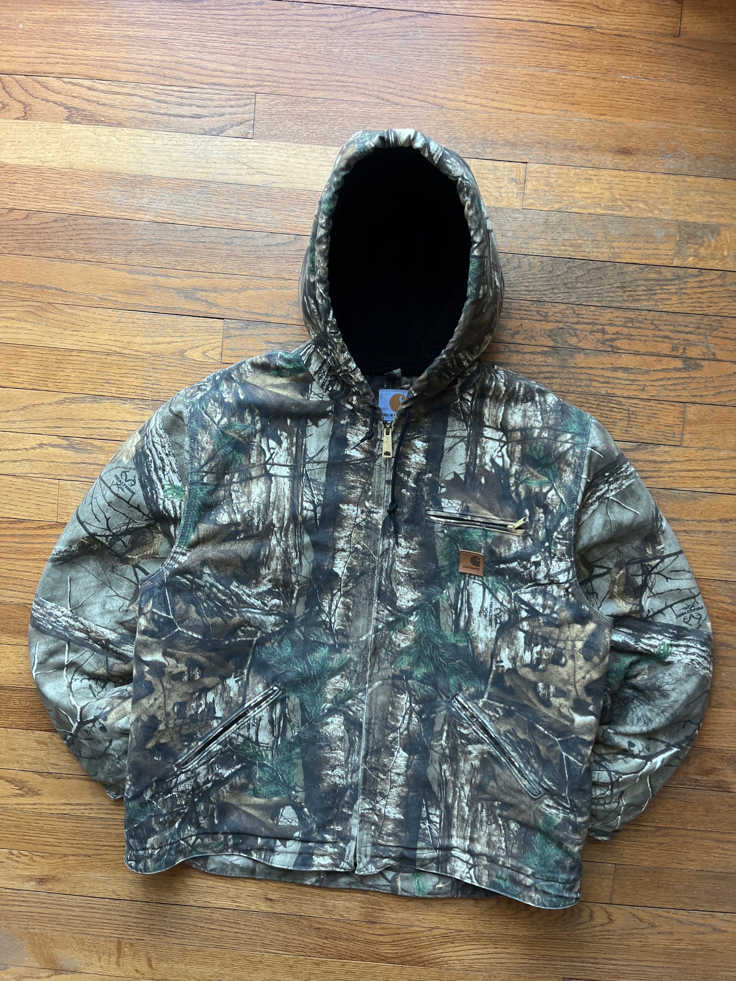 Faded Realtree Carhartt Sherpa Lined Jacket - XL