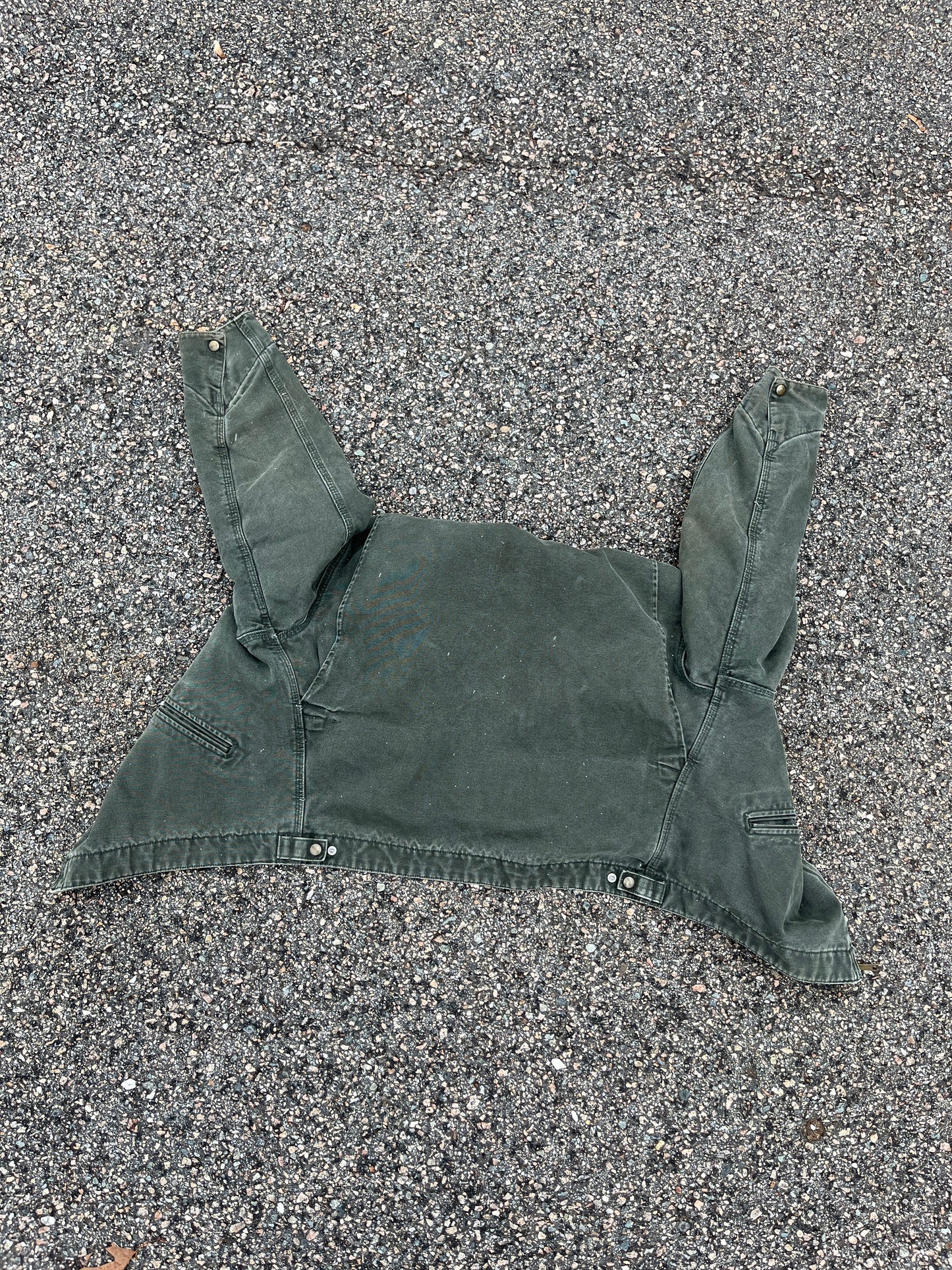 Faded Olive Green Carhartt Detroit Jacket Jacket - Medium