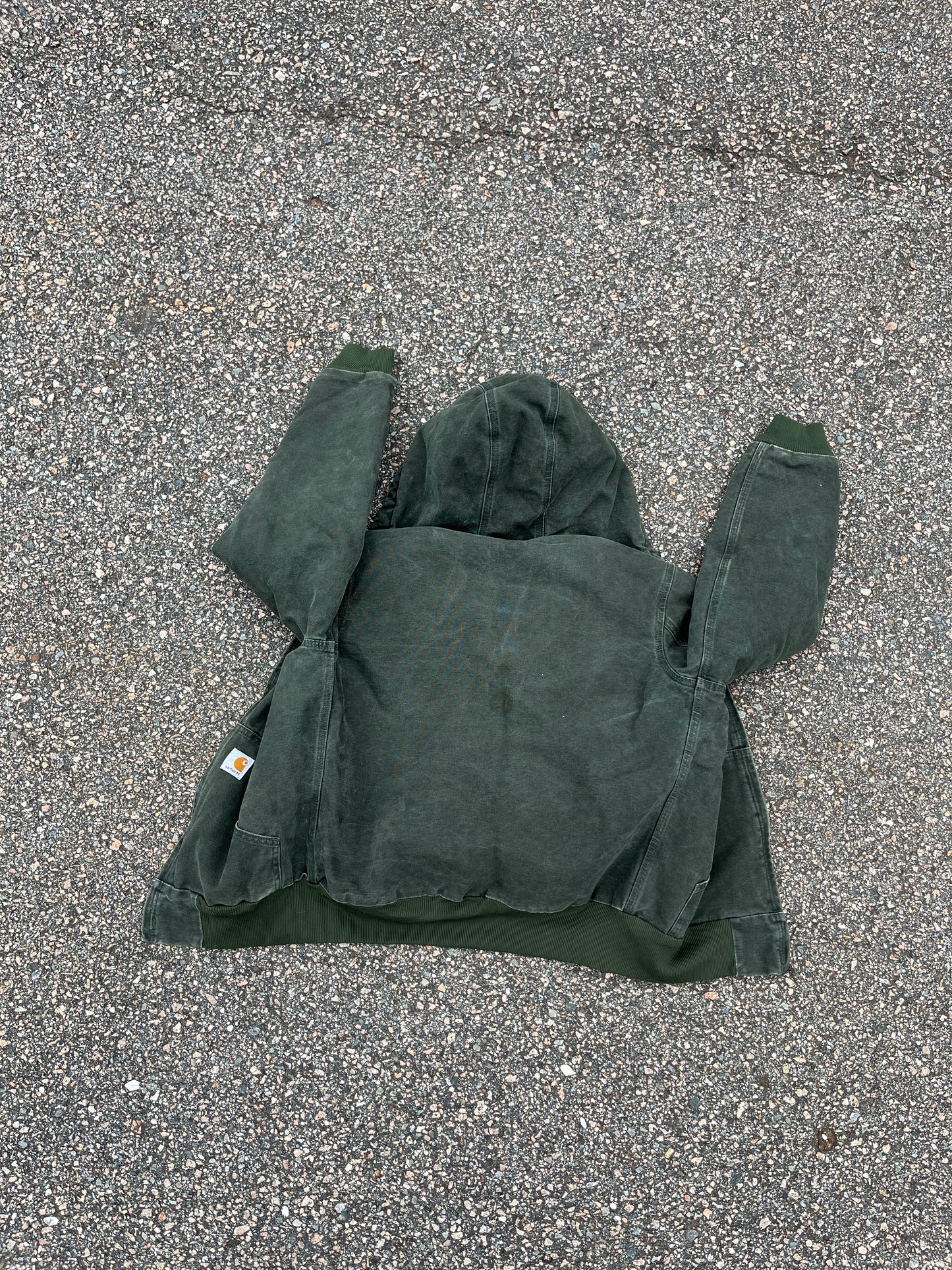 Faded Olive Green Carhartt Active Jacket - Small