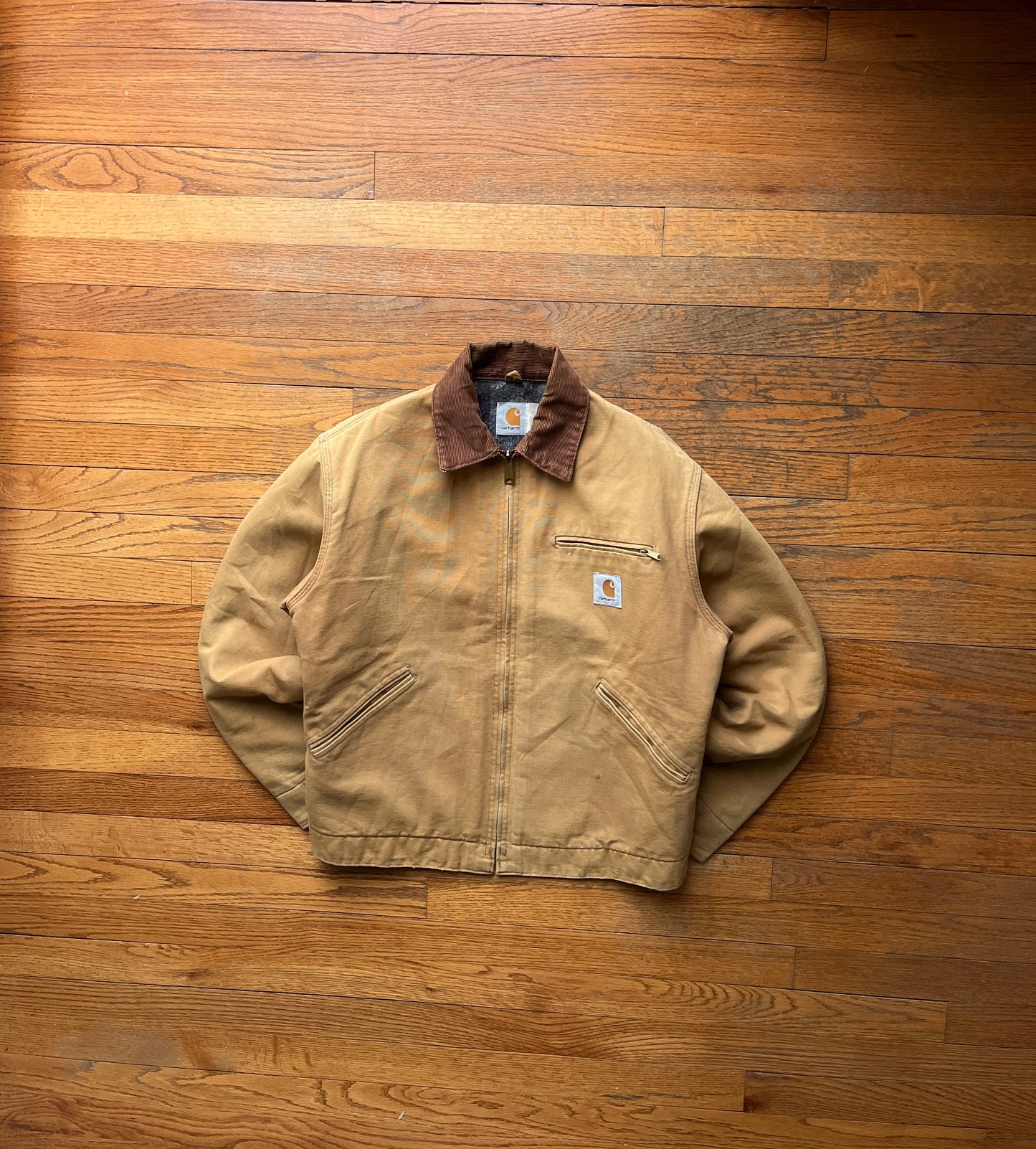 Faded Brown Carhartt Detroit Jacket - Medium