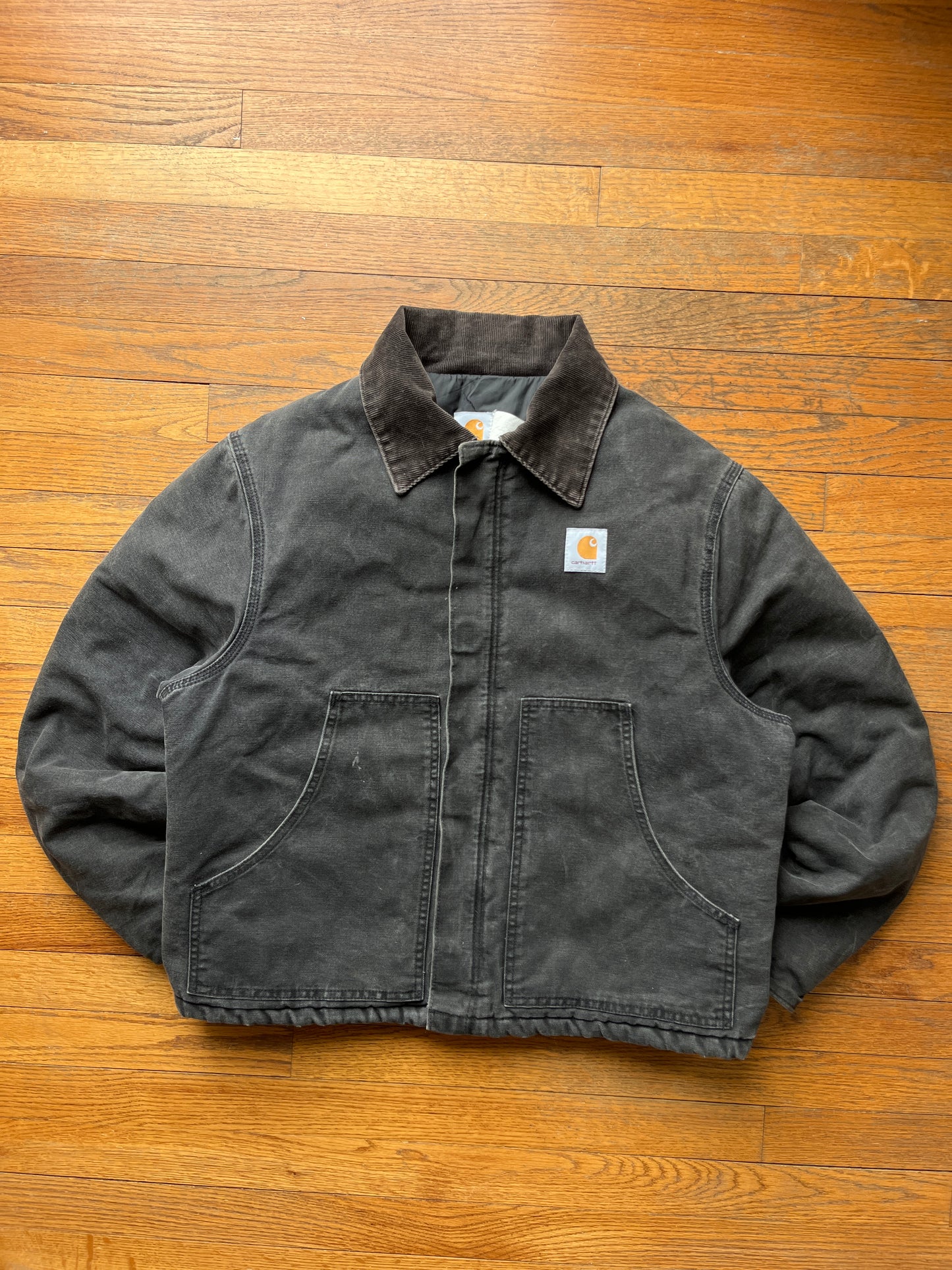 Faded Black Carhartt Arctic Jacket - Boxy Medium