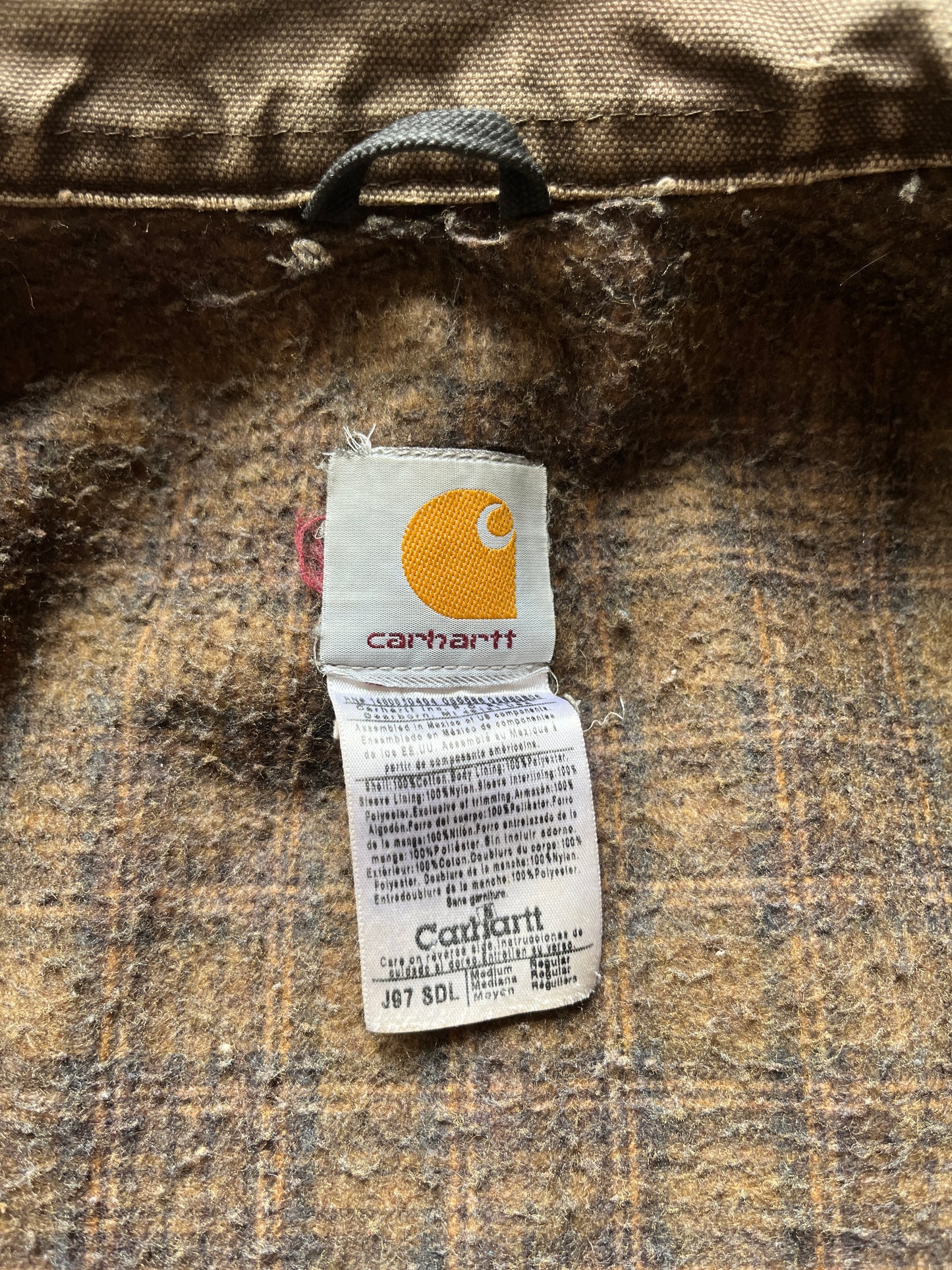 Faded Saddle Brown Carhartt Detroit Jacket - Medium