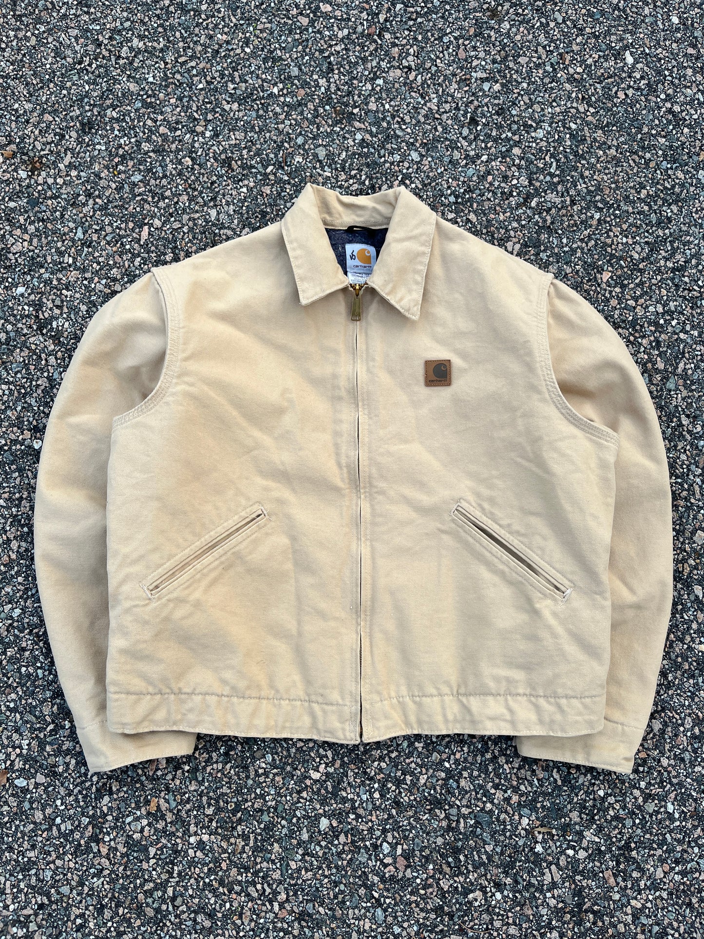 褪色奶油色 Carhartt 底特律夹克 - 宽松中号