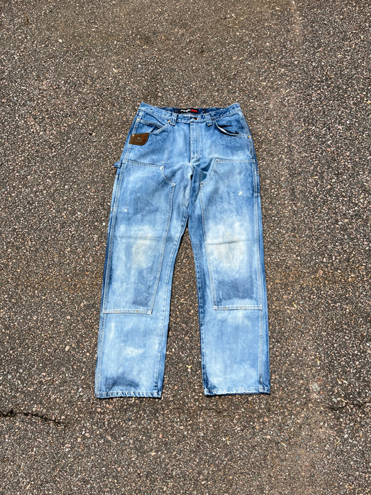 Faded Denim Carhartt Style Double Knee Pants - 34 x 34