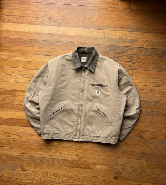 Faded Saddle Brown Carhartt Detroit Jacket - XL